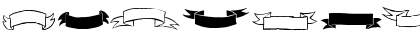 Download Black & White Banners Regular Font Uppercase Preview