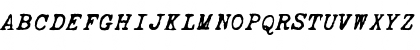 Download ITALIC TYPEWRITER Regular Font