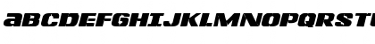 Download Left Hand Luke Expanded Italic Expanded Italic Font Uppercase Preview