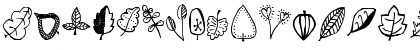 Download Tanaestel Doodle Leaves 01 Regular Font