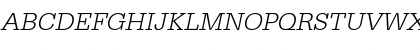 Download URWTypewriterTLigWid Oblique Font