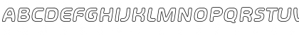 Download SHA Outline Italic Font Uppercase Preview