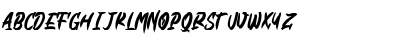 Download Black & Blue Rough Font Uppercase Preview