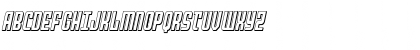 Download Peace & Houston 3D Italic Regular Font Uppercase Preview