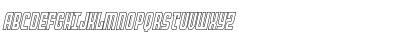 Download Peace & Houston Outline Italic Regular Font Uppercase Preview