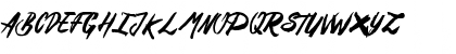 Download Rusty&Gosh_PersonalUseOnly Regular Font Uppercase Preview