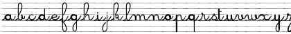 Download Ecole Cursive Mod謥 Regular Font Uppercase Preview