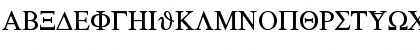 Download Sgreek Normal Font Uppercase Preview