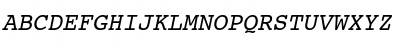 Download CourierYU Italic Font