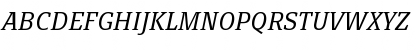 Download PageSerif-LightItalic Regular Font Uppercase Preview