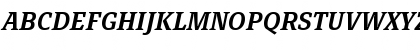 Download PageSerifTF-DemiBoldItalic Regular Font Uppercase Preview