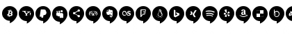 Download Icons Social Media 14 Regular Font