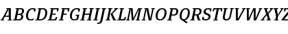 Download PageSerifTF-RegularItalic Regular Font Uppercase Preview