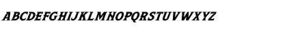 Leviathan Italic Regular Font Uppercase Preview