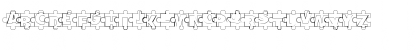 Download Puzzle Pieces Outline Font