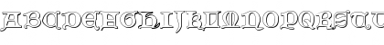 Download Queen & Country 3D Regular Font Uppercase Preview
