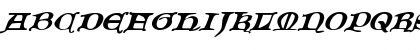 Download Queen & Country Expanded Italic Expanded Italic Font Uppercase Preview