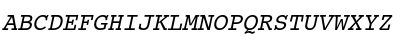 Download CourierET Oblique Font