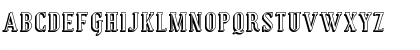 Download Covington Shadow Regular Font Uppercase Preview
