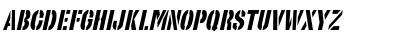 Download StencilSet Oblique Font