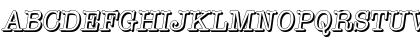 Download TypewriterShadow Italic Font