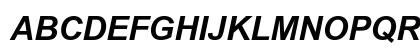 Arial Bold Italic