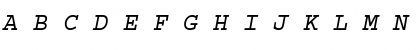 Download Dark Courier Italic Font