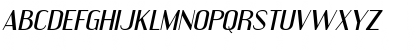 Download Engebrechtre Expanded Italic Font Uppercase Preview