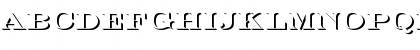 Download EngraversOnlShaDBol Regular Font Uppercase Preview