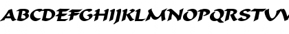 Download FlatBrushWide BoldItalic Font