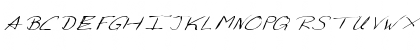 Download FZ HAND 24 MANGLED ITALIC Normal Font