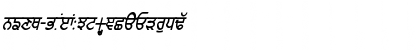 Download GurmukhiLys 010 Italic Normal Font