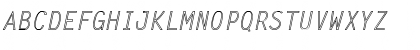 LetterGothic-Italic Hollow Regular Font Uppercase Preview LetterGothic-Italic Hollow Regular Font Uppercase Preview