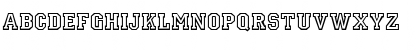 Letterman Regular Font Uppercase Preview