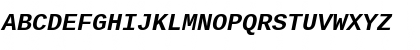Download Liberation Mono Bold Italic Font Uppercase Preview