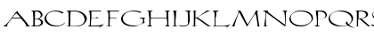 Download Lilith-Light Ex Regular Font Uppercase Preview