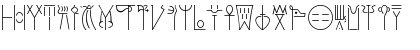 Download Linear B Regular Font Uppercase Preview