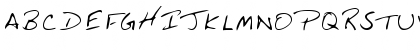 Download LinfordsHand Regular Font Uppercase Preview