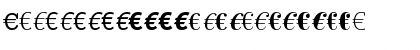 Download Linotype EuroFont A to F Regular Font Uppercase Preview