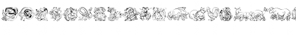 Download LM Celtic Animals Regular Font Uppercase Preview