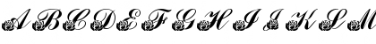 Download LMS Corinne's Roses Regular Font Uppercase Preview