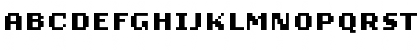 Download LoResNine WideSCB Font Uppercase Preview
