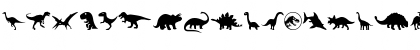 Download Dinosaur Icons Regular Font