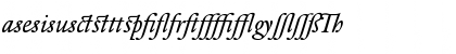 Download DTLElzevirTBookAlternate Italic Font Lowercase Preview