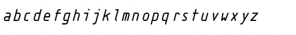 Download Isonorm3098 ItalicMonospaced Font Lowercase Preview
