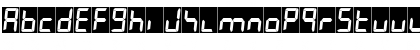 Download 7LED italic Regular Font