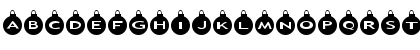 Download AlphaShapes xmas balls Normal Font