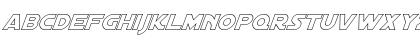Download Distant Galaxy Outline Italic Font