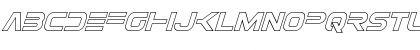 Download Eurofighter Outline Italic Outline Italic Font