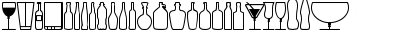 Download Glass and bottles St Regular Font